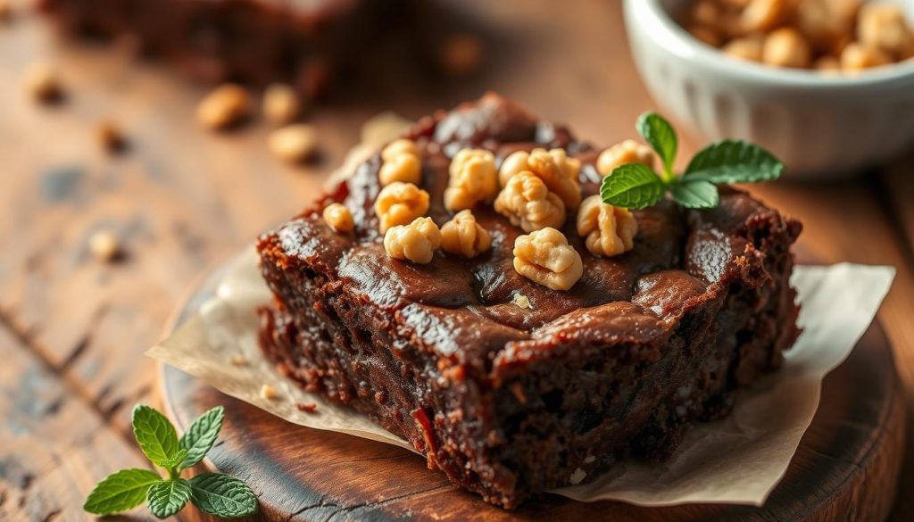 Présentation de brownie gourmand Présentation de brownie gourmand