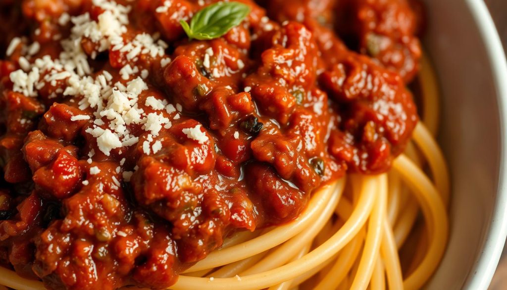Recette végétalienne sauce bolognaise