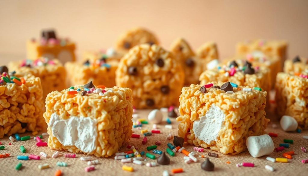 Rice Krispies créatifs avec garnitures