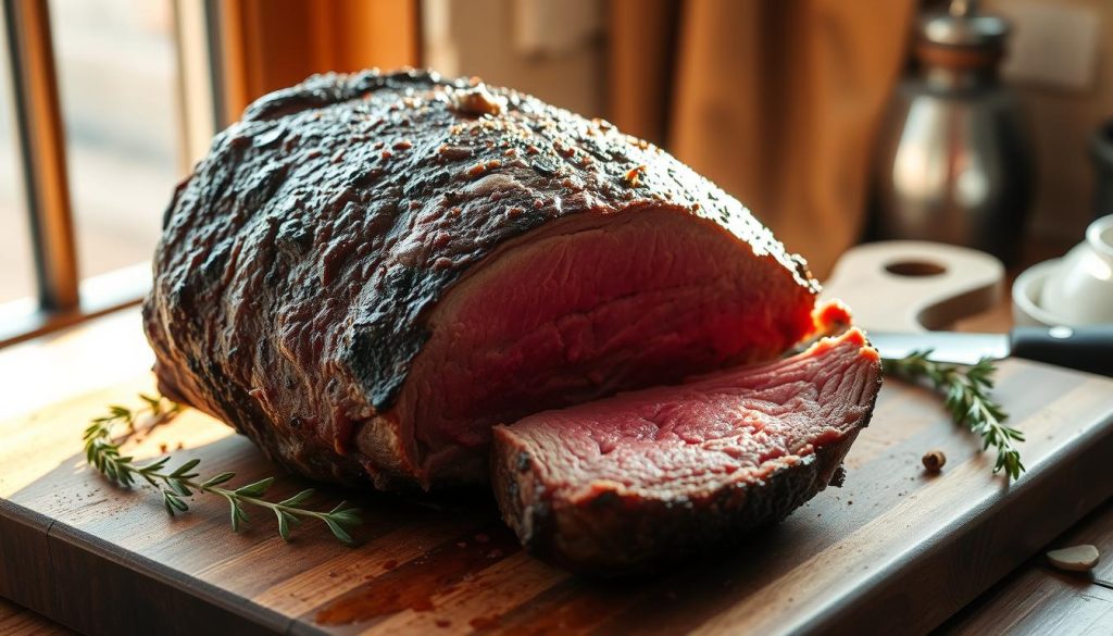 Rôti de bœuf repos après cuisson