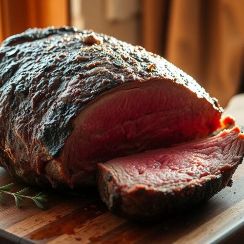 Rôti de bœuf repos après cuisson