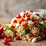 Salade de quinoa avec grenade et feta