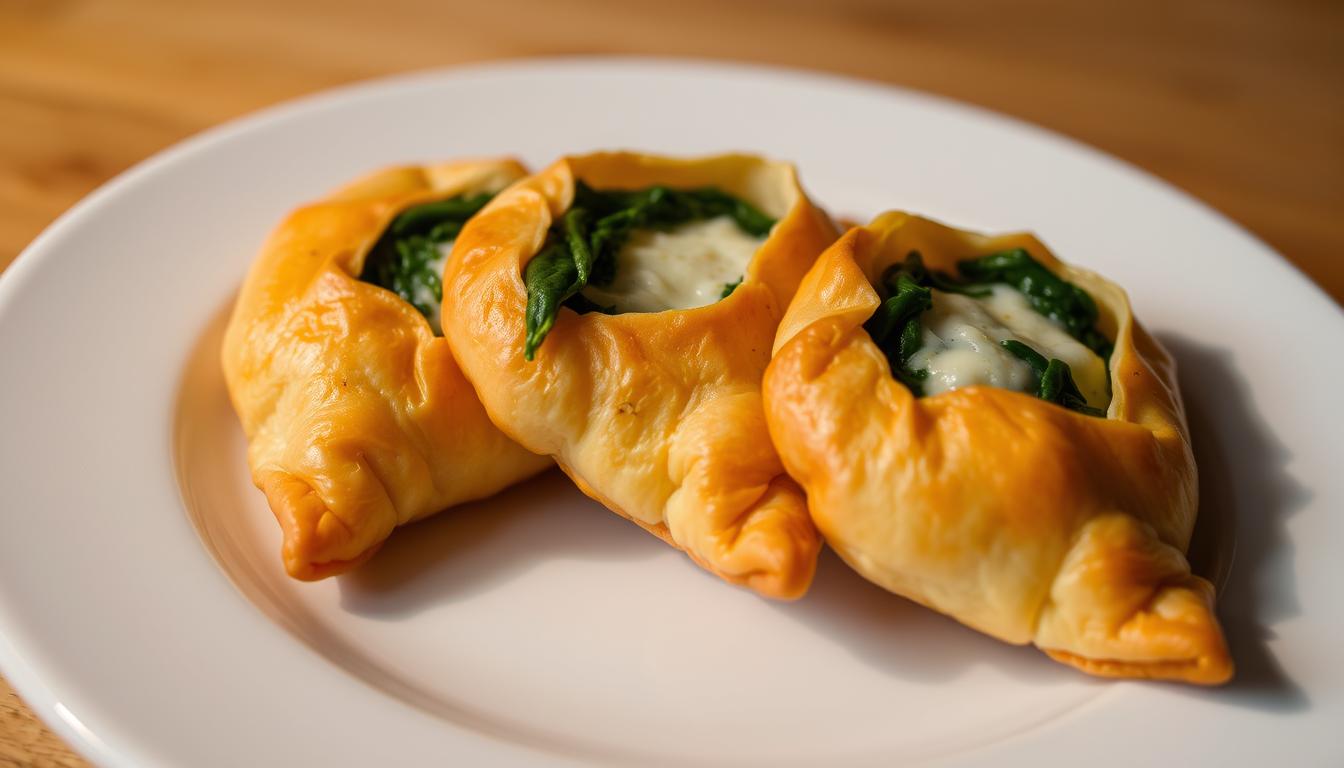 Samoussas au fromage et épinards