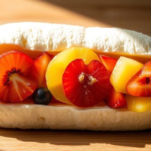 Sando japonais au fruit préparation