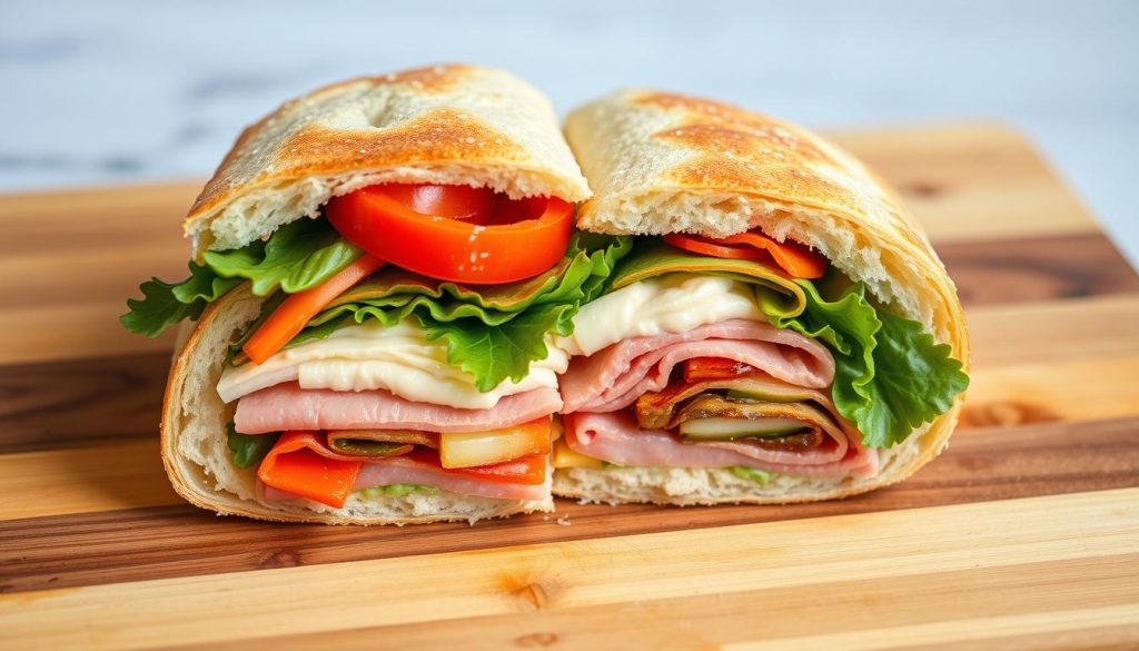Sandwich personnalisé déjeuner pratique