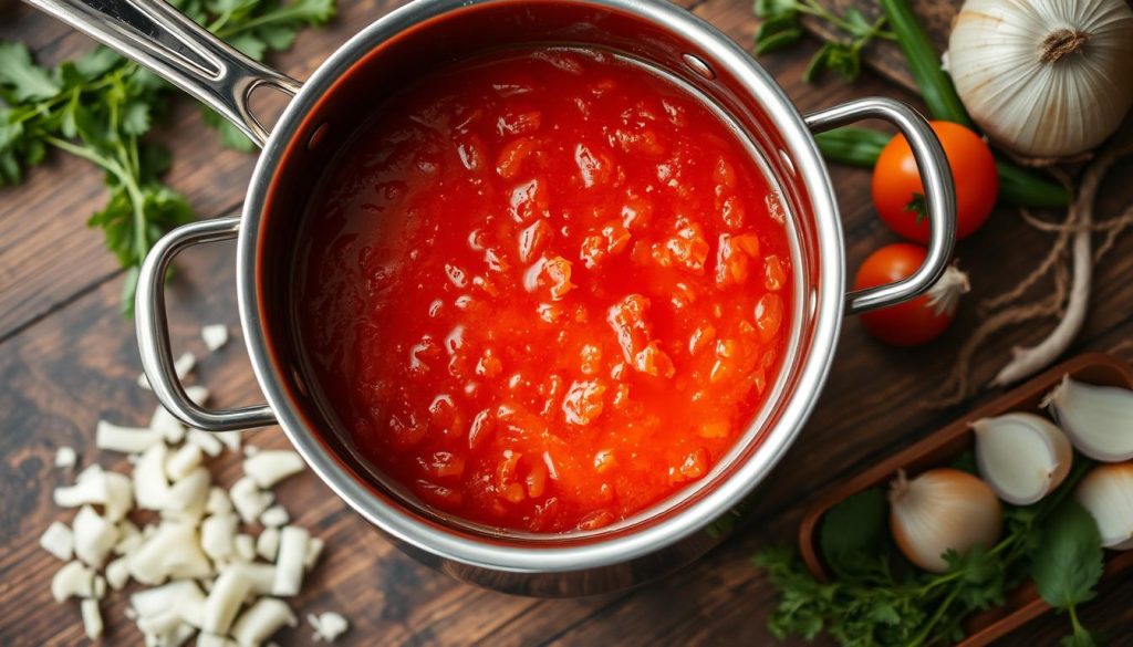 Sauce tomate maison préparation