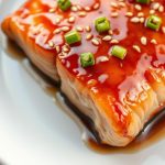 Saumon laqué au miel et soja recette