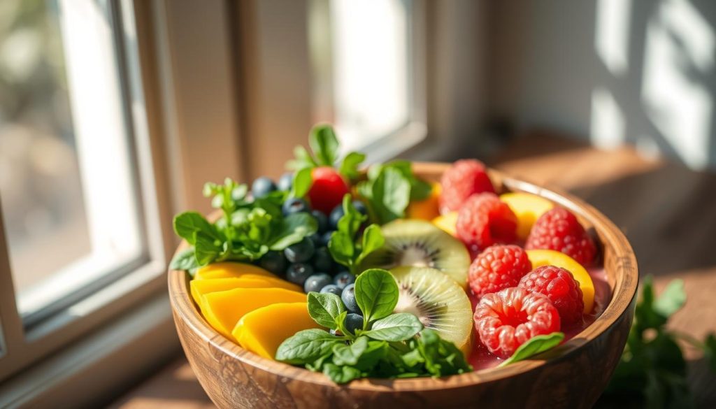 Smoothie bowl aux fruits nutritifs