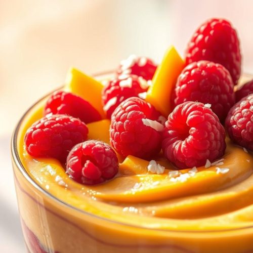 Smoothie bowl mangue-framboise
