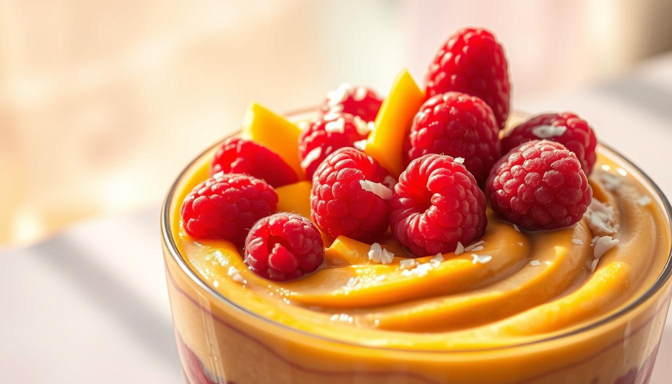 Smoothie bowl mangue-framboise