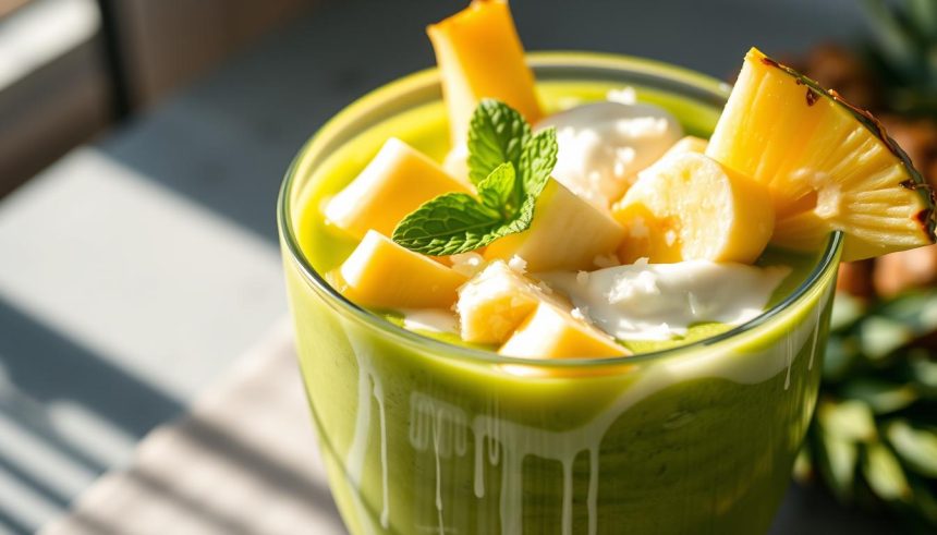 Smoothie tropical ananas-banane