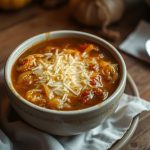 Soupe à l'oignon gratinée traditionnelle