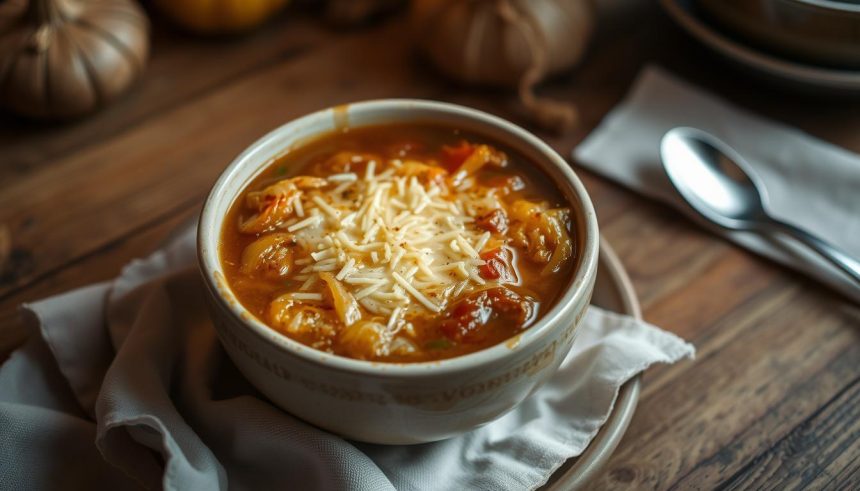 Soupe à l'oignon gratinée traditionnelle