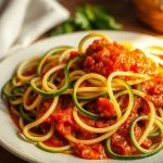 Spaghetti de courgettes à la sauce tomate