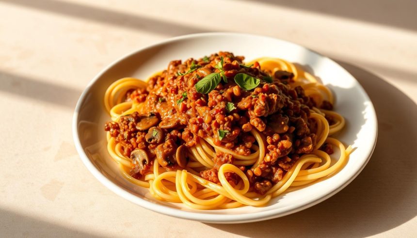 Spaghettis à la sauce bolognaise végane recette végétalienne