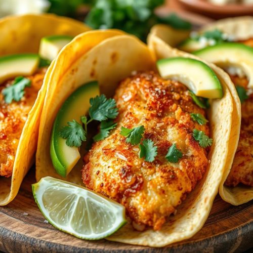 Tacos de poisson croustillant délicieux