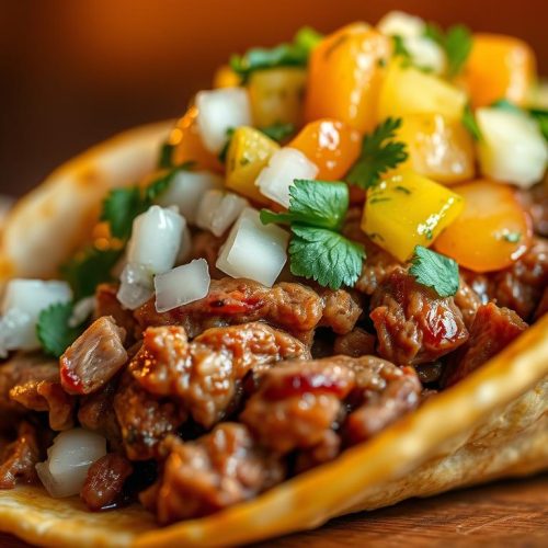 Tacos mexicains al pastor