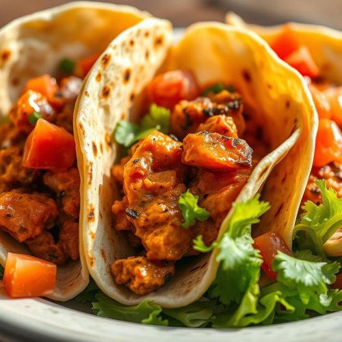 Tacos végétariens à la patate douce