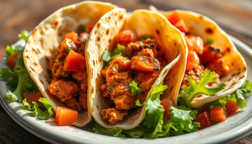 Tacos végétariens à la patate douce