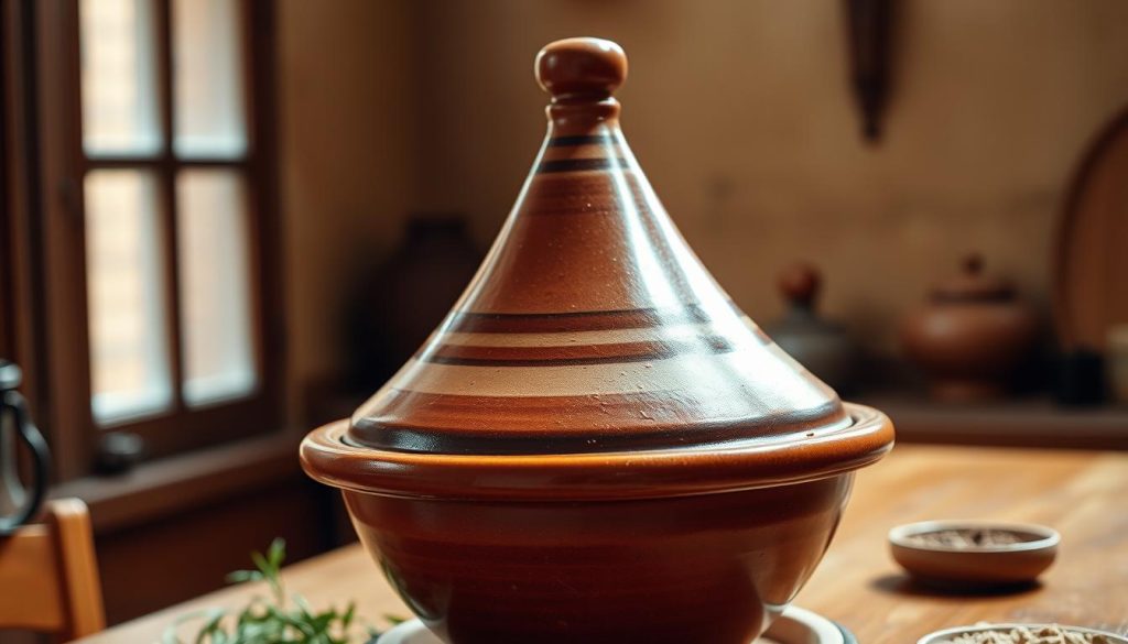 Tajine en terre cuite traditionnel