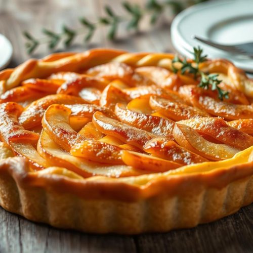 Tarte Bourdaloue aux poires dessert français