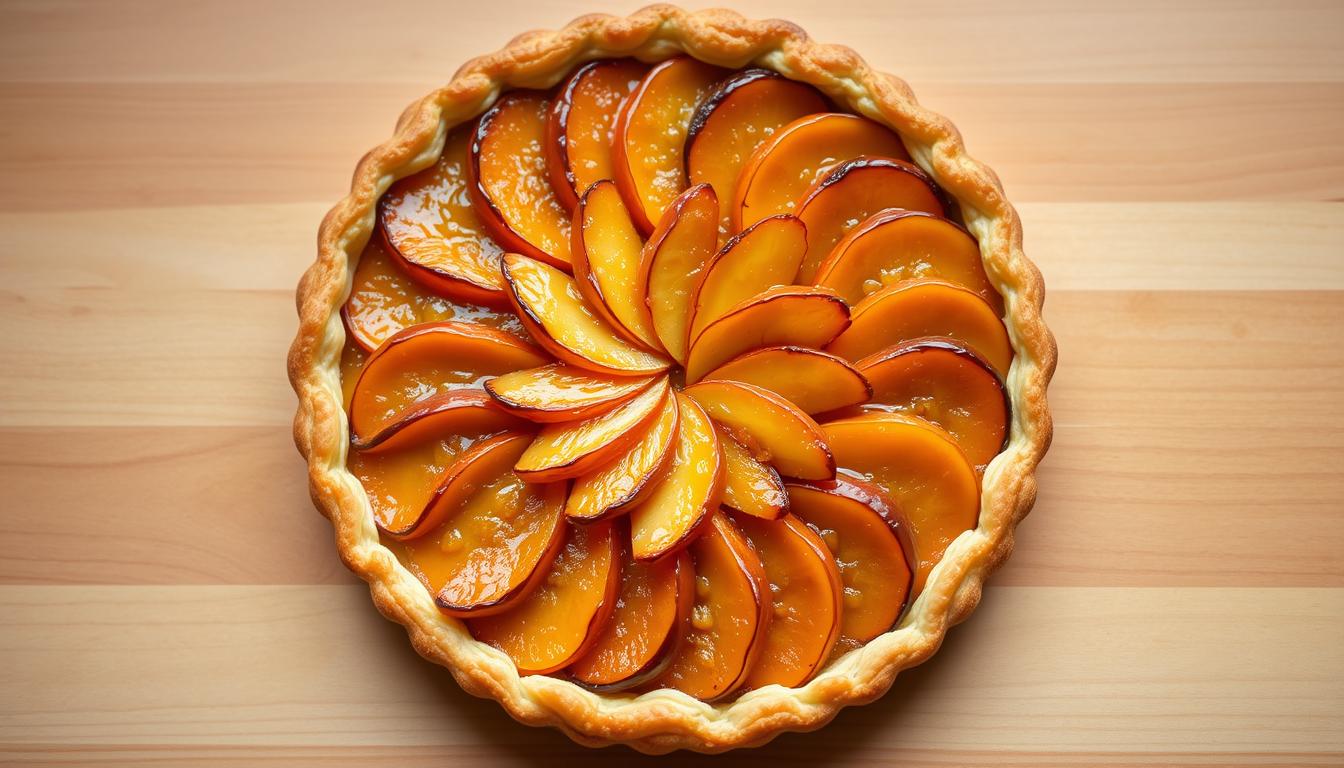 Tarte fine aux pommes caramélisées
