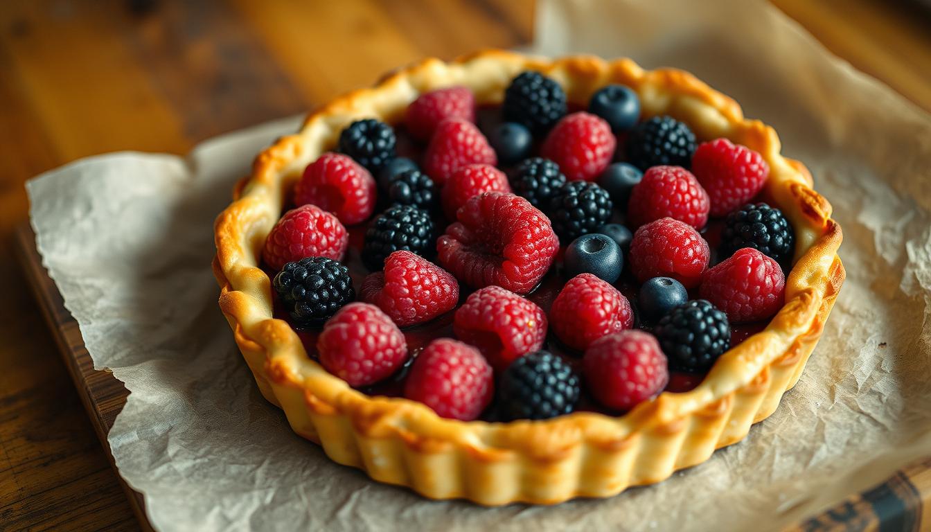 Tarte rustique aux fruits rouges