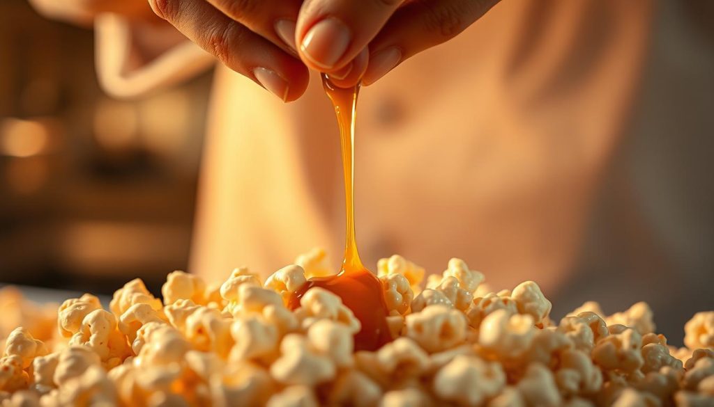 Technique de caramel pour popcorn
