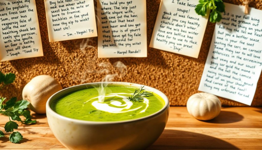 Témoignages soupe régime