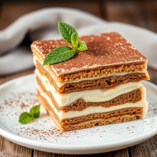 Tiramisu au spéculoos sans œufs