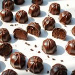 Truffes au chocolat noir délicieuses