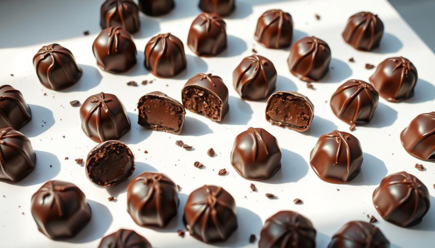 Truffes au chocolat noir délicieuses