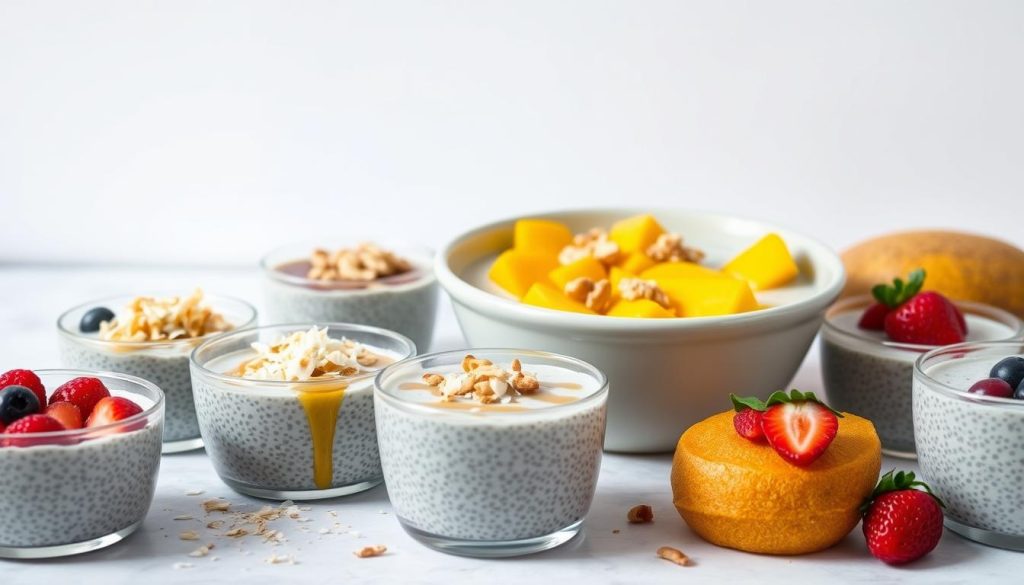 Variantes de chia pudding