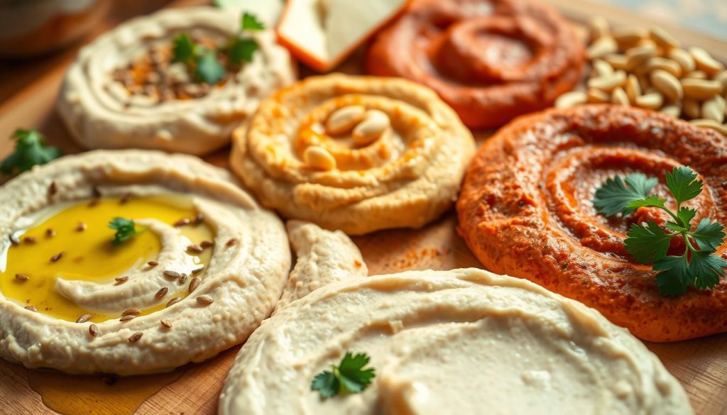 Variantes de houmous au cumin