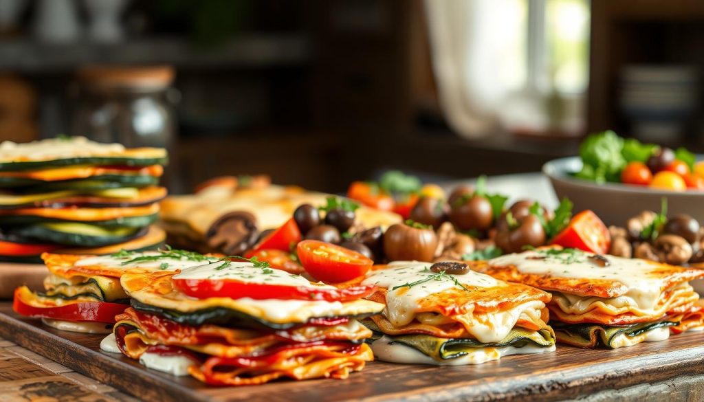 Variantes de lasagnes aux légumes