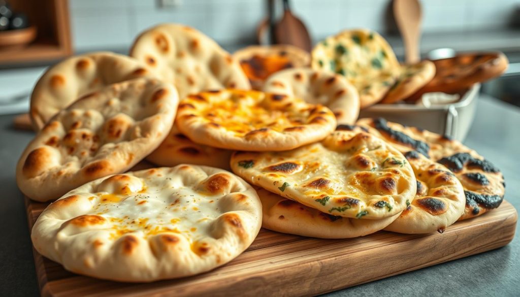 Variantes de naan au fromage