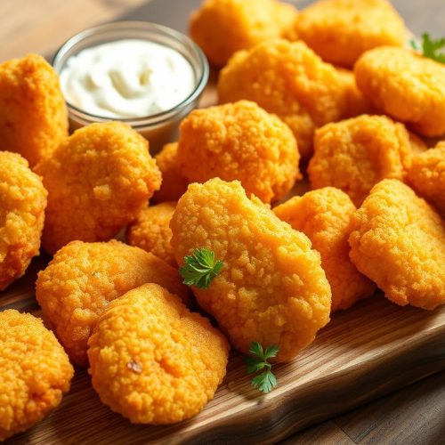 Variantes de nuggets de poulet halal