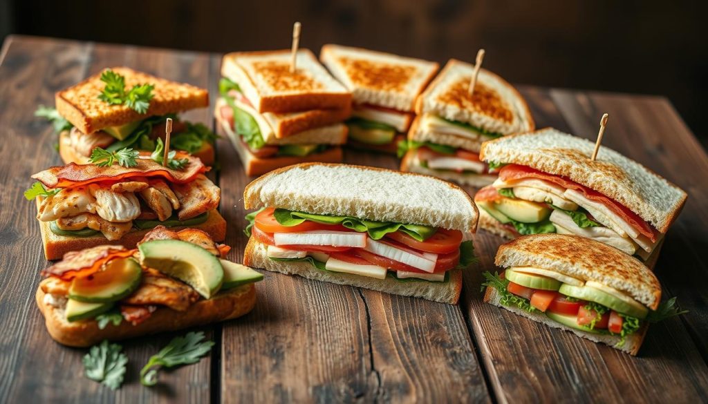 Variantes de sandwich club