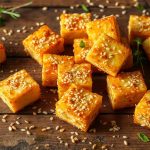 Variantes de tofu croustillant au sésame