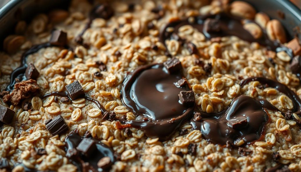 Variations de baked oats au chocolat Variations de baked oats au chocolat