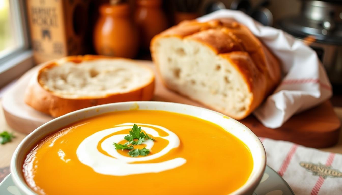 Velouté de potimarron à la crème