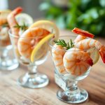 Verrines apéritives aux crevettes