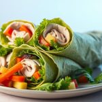 Wraps à la dinde et crudités repas santé