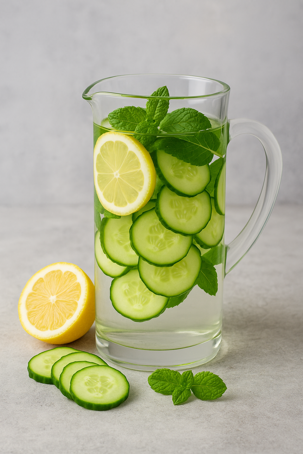 DETOX Eau citron‑concombre‑menthe 