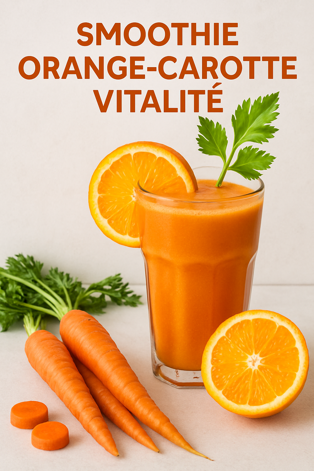 Smoothie Orange-Carotte Vitalité