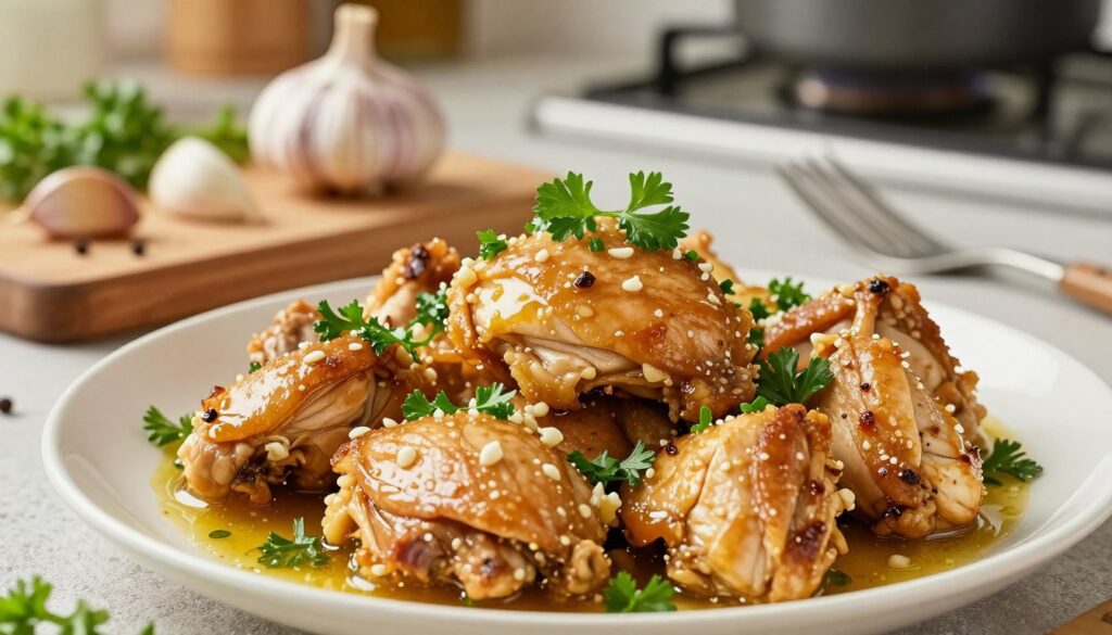 Conseils cuisson poulet à l'ail