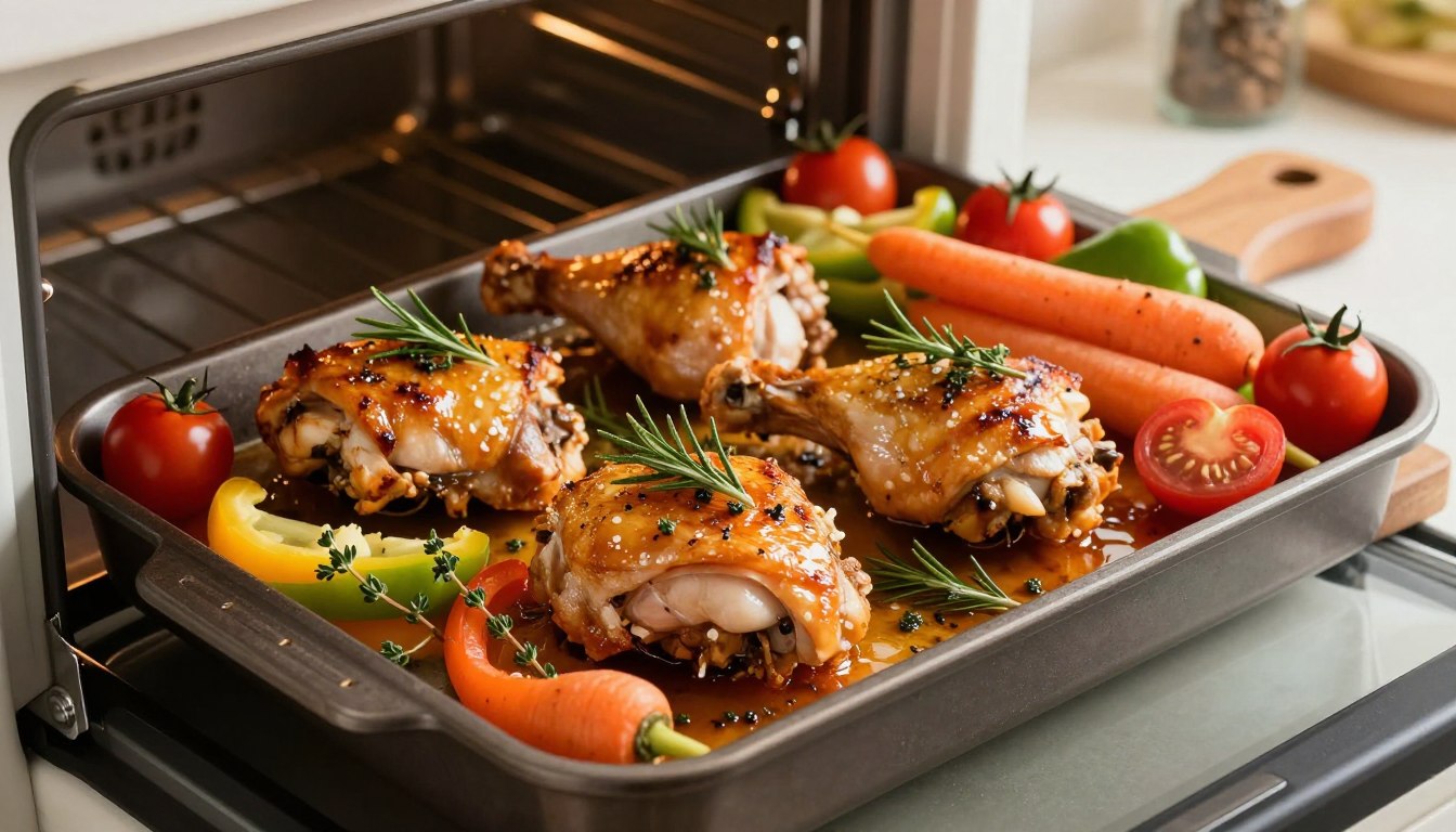 Cuisses de poulet au four sans huile