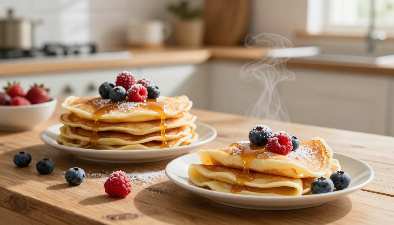 Cuisson parfaite des crêpes légères