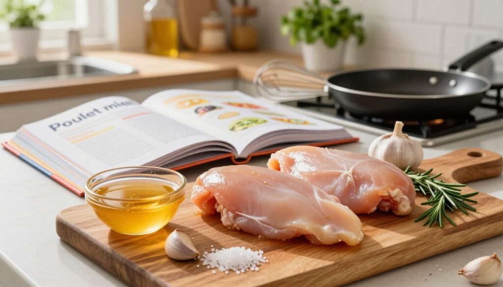 Ingrédients poulet miel