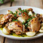 Poulet à l’ail rapide sans marinade